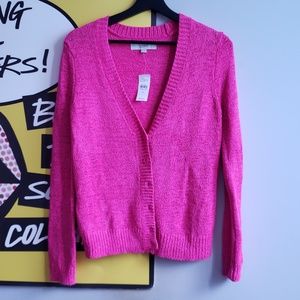 💓🤩NWT Loft Hot Pink Cardigan!💟💌